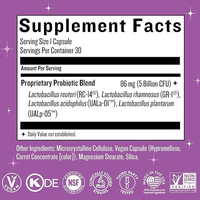 Legendairy Milk Smitten Kitten™ - Vaginal Probiotics for Women - Clinically-Studied Probiotics Lactobacillus Reuteri for Women's Vaginal Health - Supports pH Balance, Flora & Urinary Tract Wellness
