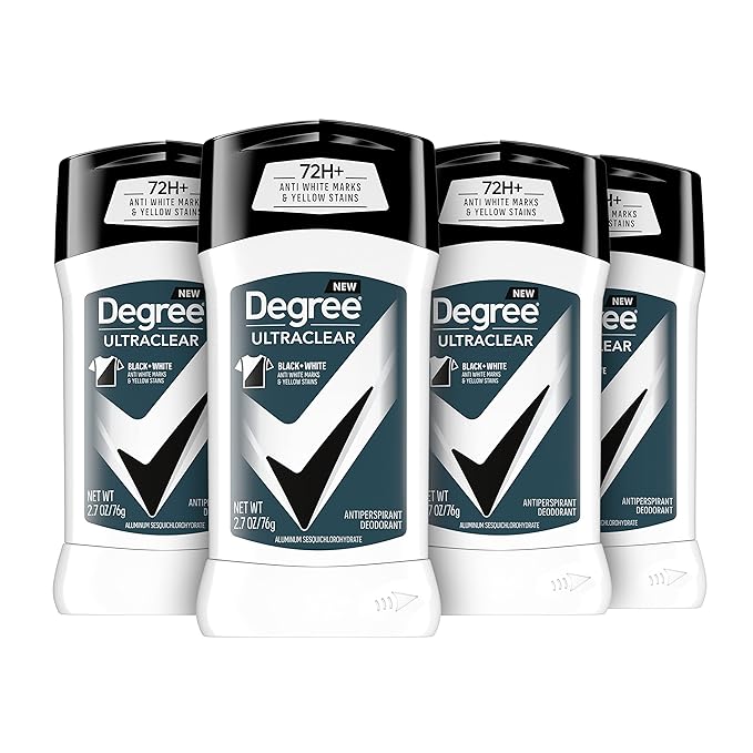 Degree Men 72-Hour Antiperspirant Deodorant Pack of 4 and Degree Women 48-Hour Antiperspirant Deodorant Pack of 6
