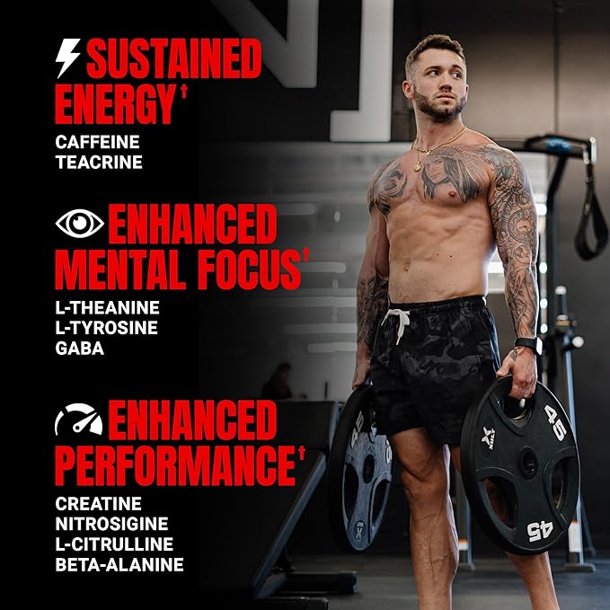 PROSUPPS Mr. Hyde Signature Pre Workout Powder with Creatine, Beta Alanine & Caffeine - Performance, Energy & Endurance - Clean Fitness & Gym Supplements for Men & Women (Fruit Punch, 30 Servings)