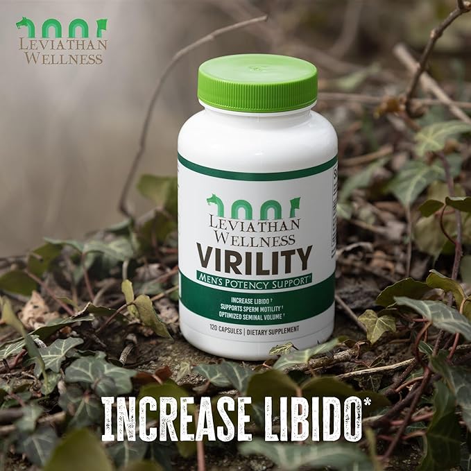 Virility - Men's Potency Support | Zinc (10 mg), Sunflower Lecithin (1200 mg), Celery Extract (1000mg), Maca Root (250 mg) | 120 Capsules, 30 Servings | Made in The USA
