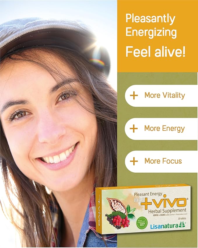 + Vivo Herbal Supplement - Sugar, Gluten & Lactose Free - 30 Tablets