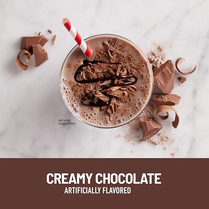 SlimFast High Protein Meal Replacement Powder, Advanced Nutrition Smoothie Mix with Vitamin and Mineral Blend, Gluten Free, Creamy Milk Chocolate, 26 Servings