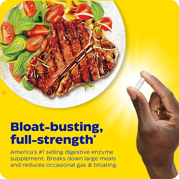 Enzymedica Digest Gold + ATPro, Maximum Strength, Fast-Acting, Helps Digest Large Meals, Prevents Bloating and Gas, 240 Count (FFP)