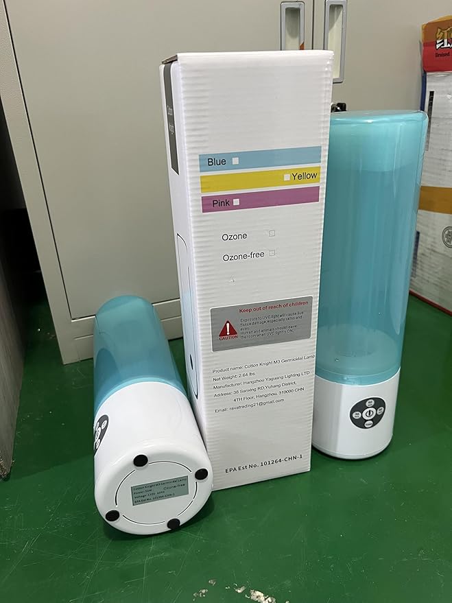 UV Light Sanitizer, 55w 254nm UVC Lamp for Room Surface Disinfection, Kills Bacteria Molds Dust Mites up to 750 sqft, Home/School/Hotel/Travel, 1Y warranty (Pink Ozone Free)