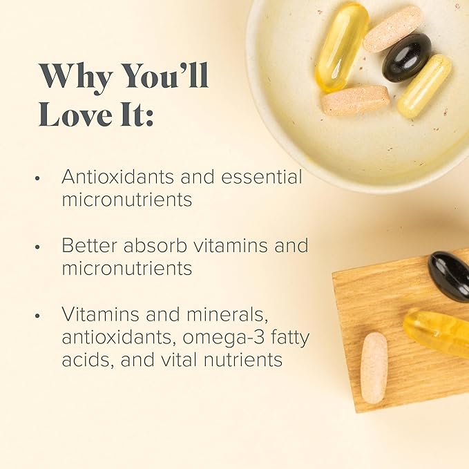 Complete Essentials™ Daily Pack for Women - Balanced Micronutrients for Optimal Women's Health & Performance - Antioxidants to Fight Oxidative Stress - Convenient Individual Packs - 30-Day Supply