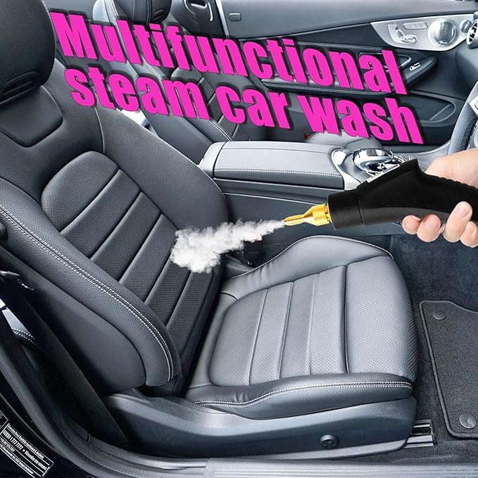 2500W Handheld Steam Cleaner,Steamer for Cleaning,15SFast Heating High Pressure Portable Steam Cleaner (White-(New Version))