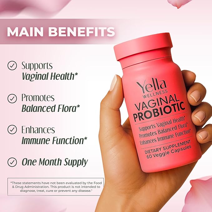 Vaginal Probiotics & Prebiotics for Women with Cranberry Extract | Supports Urinary Tract & PH Balance for Women | Probioticos Vajinal | Probiotics for Women's Vaginal Health- 60ct