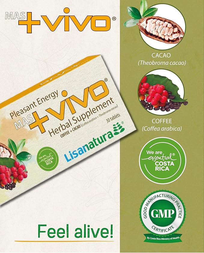 + Vivo Herbal Supplement - Sugar, Gluten & Lactose Free - 30 Tablets