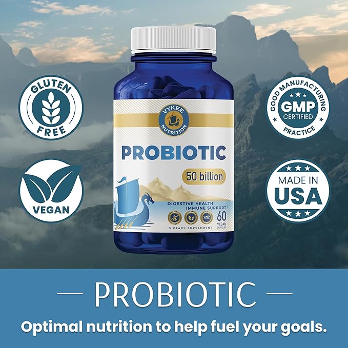 Daily Probiotic – 50 Billion CFU + Prebiotics | Gut, Digestive & Immune Support | 11-Strain Formula for Bloating, Balance & Whole-Body Wellness
