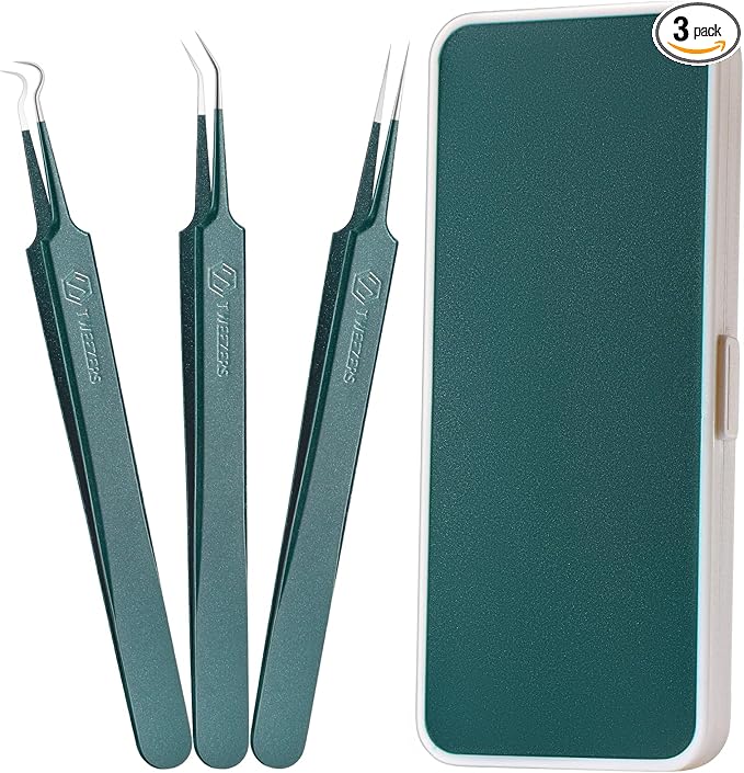 WSYUB Blackhead Tweezers,Upgrade Professional Facial Blackhead Remover Tweezers, Extraction Tools for Estheticians,Ingrown Hairs Tweezers