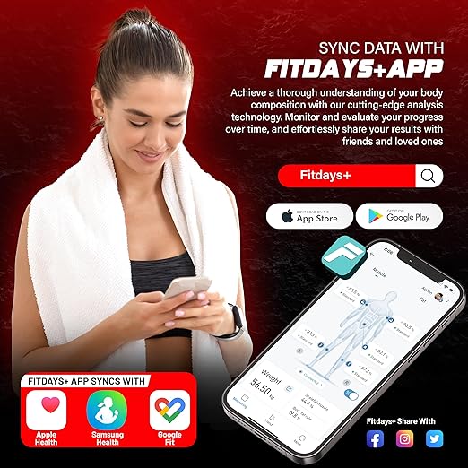 Smart Digital Body Scale – Detects 20 Body Composition Metrics Including Weight, BMI, Body Fat, and Much More – Connects to Smartphone App – Supports 8 Users – Digital Family Scale