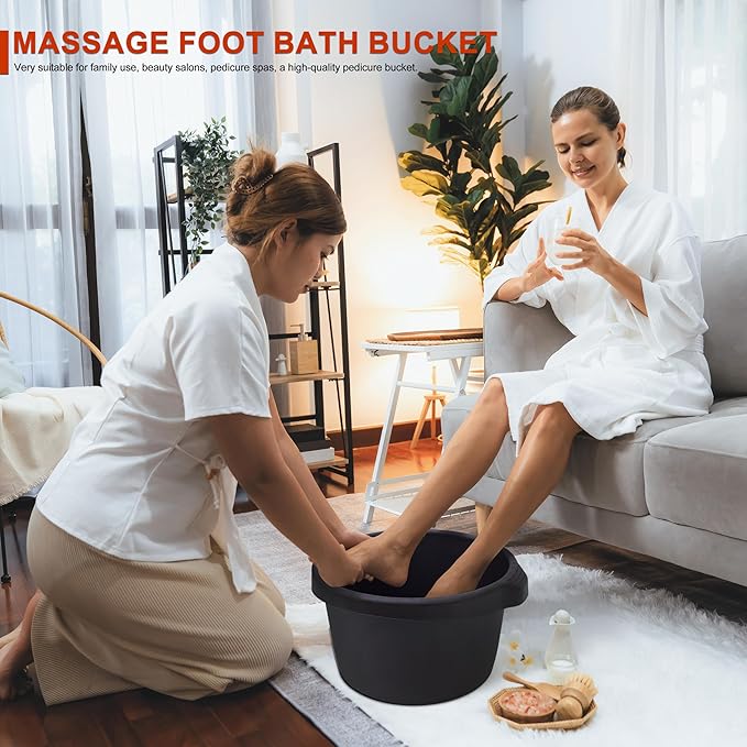 Elitzia Foot Care Products Thickened Portable ABS Foot Bath Bucket Home Use Pedicure Spa Or Massage Salon Use ET26874