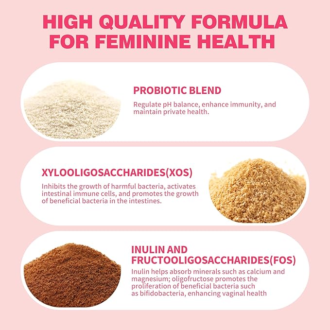 Vaginal Probiotic with Prebiotics & Lactobacillus Probiotic Blend pH Balance for Women,Vaginal Health Supplement,Reduce Vaginal Odor & Vaginal Flora,100 Count (Pack of 1)