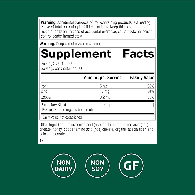 Standard Process Zinc Complex - Enzyme Function Support to Aid Normal Testes Function - Supports Immune Health & Cellular Energy - Gluten-Free, Non-Dairy & Non-Soy - 90 Tablets (90 Servings)