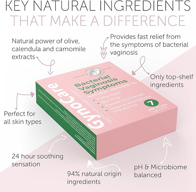 Bacterial Vaginosis Treatment | BV Treatment For Women | Natural Homeopathic Pre-Filled Vaginal Applicators for Odor, Itching, Discharge, BV, and Vaginal Microbiota Imbalance
