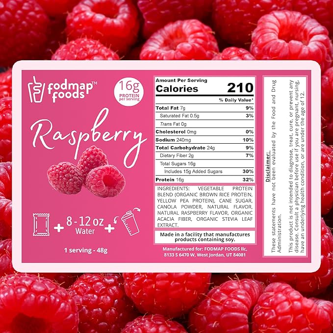 Certified Protein Shake Powder Meal Replacement – Gut Friendly 16g Plant Based Protein, Low Fermentation, Gluten-Free High Protein Meal Replacement Shake Powder | 25 Servings 44.1oz