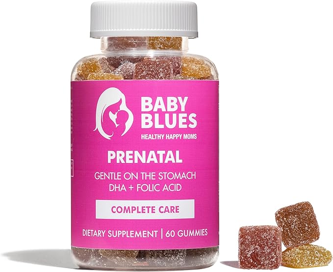 Baby Blues Prenatal Gummies: Complete Multivitamin with DHA + EPA Omega 3s