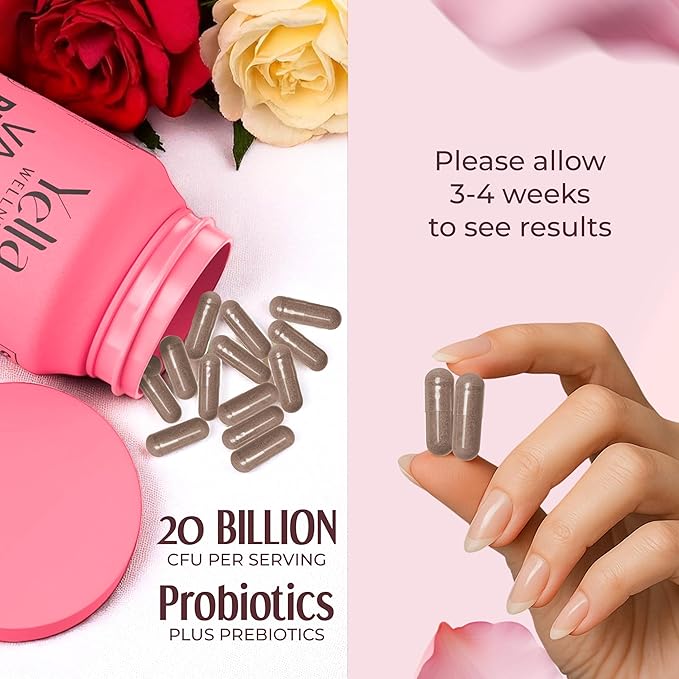 Vaginal Probiotics & Prebiotics for Women with Cranberry Extract | Supports Urinary Tract & PH Balance for Women | Probioticos Vajinal | Probiotics for Women's Vaginal Health- 60ct
