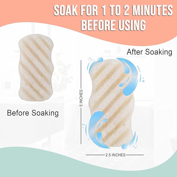 Pure SOL. Konjac Exfoliating Bath Sponge - Activate Charcoal Exfoliating Sponge – Konjac Sponge for Acne - Deep Cleansing, Clean Pores, Remove Impurities - 100% Natural and Good for All Skin Types