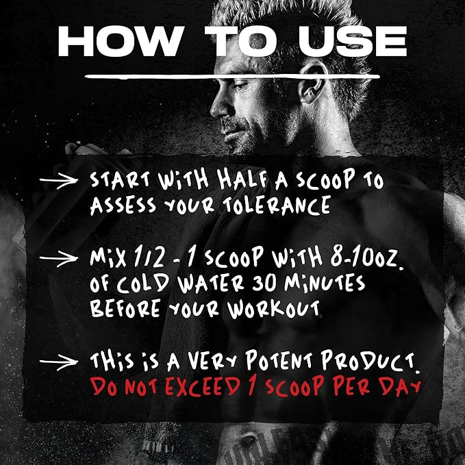AFTERDARK INHUMAN Pre-Workout Powder, Enhanced Mind-Muscle Connection, Sustained Energy, Potent Nootropic Blend, Vegan, Gluten-Free, Soy-Free, 400mg Caffeine, No Crash, Paradise Punch
