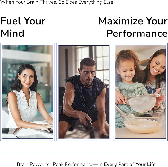 Daily Brain Supplement, Premium Nootropic Helps Boost Memory, Enhance Cognition, and Support Brain Health & Immune Function with Phosphatidylserine, Resveratrol & Glutathione (60 Servings)