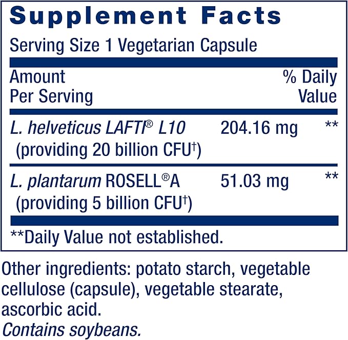 Life Extension FLORASSIST® Probiotic Women's Health, Vaginal Health, Digestive Health, Immune Health, Gluten-Free, Non-GMO, Vegetarian, Once-Daily Formula, 30 Capsules