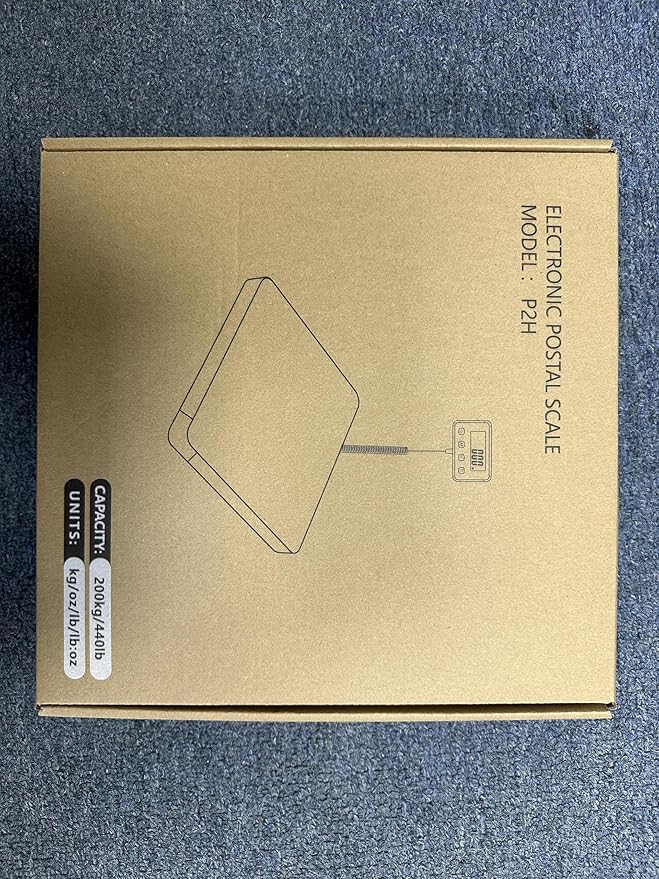 Shipping Scale, 440lb/0.5oz High Accuracy Digital Scale for Packages with Hold, Tare Function, Postal Scale for Small Business, Luggage, Home Use (Battery & Charging Cable Include)