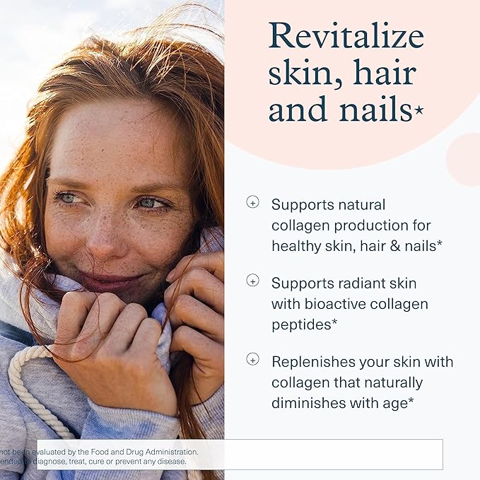 Youtheory Advanced Collagen - 6,000 mg Collagen with Vitamin C - for Hair, Skin & Nails* - Supplements for Women & Men - 290 Tablets (45-Day Supply)